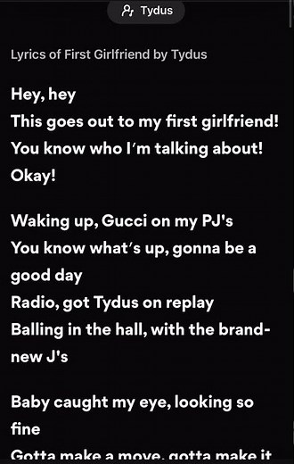 Tydus - First Girlfriend