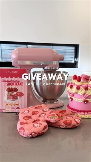 LANEIGE Australia/New Zealand on Instagram: "*Competition Closed* 🍓 KITCHENAID x LANEIGE GIVEAWAY 🍓 ⠀⠀⠀⠀⠀⠀⠀⠀⠀ To continue celebrating the launch of our Strawberry Shortcake Lip Sleeping Mask, we’ve whipped up the ultimate treat for one lucky winner... ⠀⠀⠀⠀⠀⠀⠀⠀⠀ The ultimate prize package includes: ⠀⠀⠀⠀⠀⠀⠀⠀⠀ 🤍 A dreamy KitchenAid Artisan Stand Mixer 🤍 Laneige lip + skincare faves: • Lip Sleeping Mask in Strawberry Shortcake • Lip Glowy Balm in Vanilla • Lip Glowy B