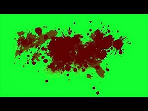 Free 4K Green Screen Blood Splatter For All Video Editors