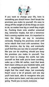 If you want to change your life