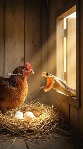 Unbelievable! Brave Cat Fights Off Snake To Protect A Hen