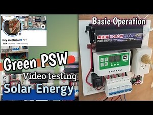 DIY Solar electrical set up Green SCC Pure Sine Wave inverter