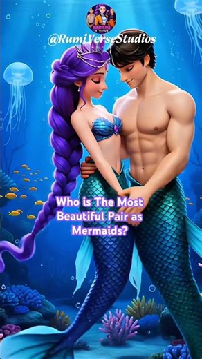 Huntrix Princess Mermaids Version Together with their Merman Prince ❤️ | Kpop Demon Hunters