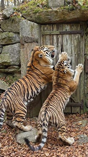 Hiding from bengal tigers 🐯 inside the secret bunker!!🪾🪨