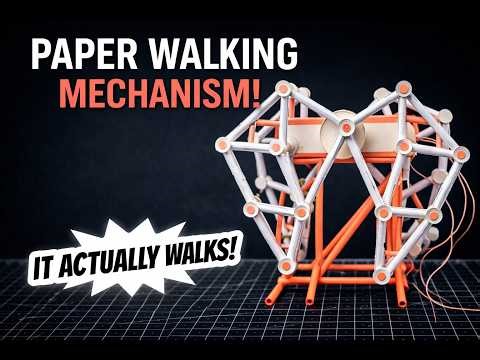 How to Make a Paper Walking Mechanism | DIY Moving Paper Machine