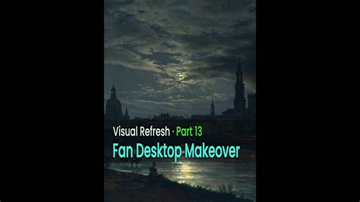 Fan Desktop Makeover -- Pt. 13 #tutorial #pctips #gamingsetup #pcgaming #wallpaper