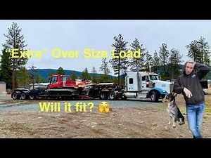 "Extra" Oversize Load on the Low Bed today! Salmon Arm Crushing's Aspen Low Bed, and a jaded driver.