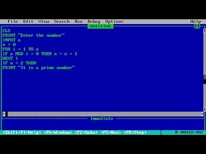 Prime number Checker using QBasic
