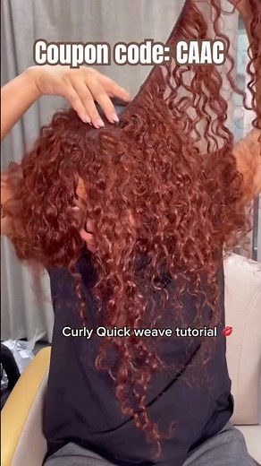 Curly Hair Quick Weave Tutorial🤎Chocolate Brown Hair w/ Bang Cut Ft.#ulahair #quickweave