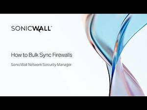 How to Bulk Sync Firewalls in Network Security Manager