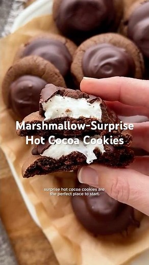 Marshmallow-Surprise Hot Cocoa Cookies | Sally's Baking