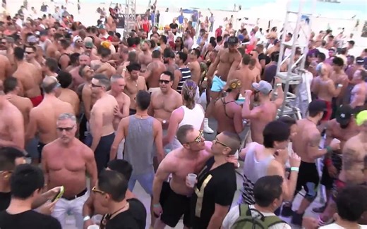 gay派对 White Party Week - Muscle Beach Party!
