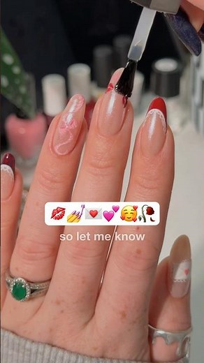 trying the viral lipstick nails?? 💌🎀💋💅 #nails #nailpolish #valentinesday #nailinspo #nailtutorial