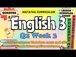 English 3 Quarter 2 Week 3 MATATAG Curriculum PowerPoint Presentation