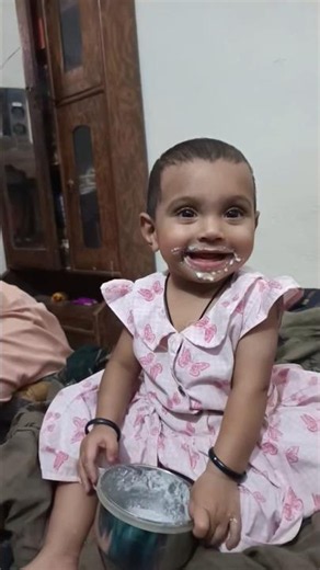 8 month baby activity 😋🥰🌸 #cutebaby #viralvideo