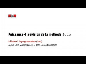 Puissance 4 : révision de la méthode joue