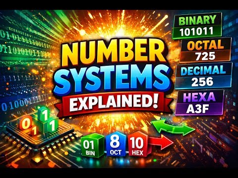 Number Systems Explained | Binary, Octal, Decimal & Hex 🔥