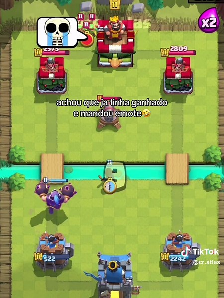 Rainha Arqueira vs Player Tóxico no Clash Royale