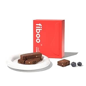 Fiboo Small Plant Protein bars, No Sugars Healthy Vegan Breakfast Minis, between Meals Snack, Energy Bar 6.5g of Protein, Low Carb Keto Frendly, On the Go, 25g 6 Count