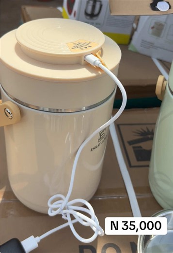 Rechargeable Food Flask – Keep Food Hot All Day (N35,000)