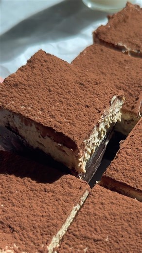 Small Batch ‘Brown Butter’ Tiramisu Brownies!! With a rich, fudgy espresso brownie, dairy free espresso vanilla bean mascarpone, and generous dusting of cocoa powder, you’ll never believe these brownies are entirely vegan too! Comment "tiramisu brownies," and I'll DM you the recipe. Or head to my site and search for the full recipe! | The Banana Diaries