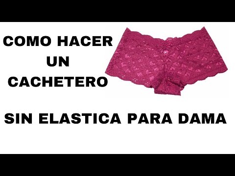 como hacer CACHETRO DE ENCAJE BLONDA SIN ELASTICA PARA DAMA / TUTORIAL DE COSTURA confecciones
