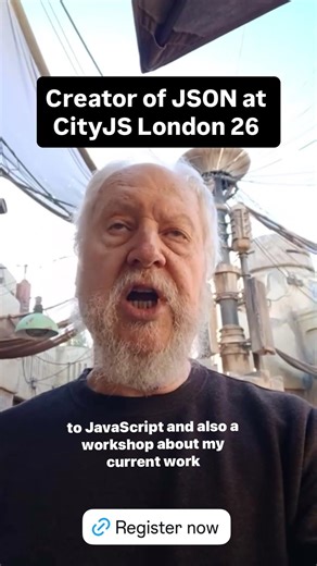 You want to upskill with the creator of JSON? Register now for our #Javascript #AI conference