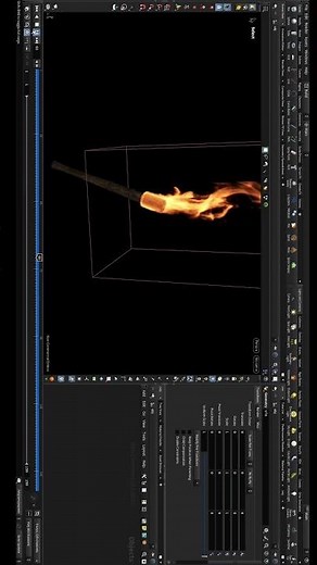 Learning Houdini Day 011 : Fire #motiondesign #houdini #3d #animation #vfx #3drender