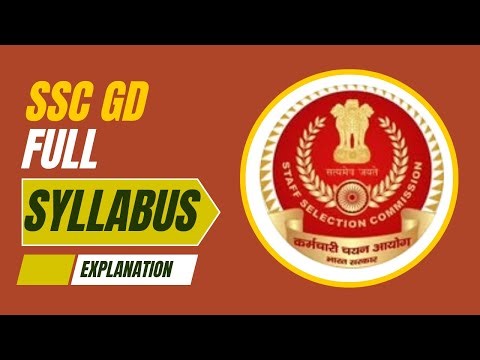 SSC GD 2025 Full Syllabus & Exam Pattern Explained | Complete Guide for Beginners