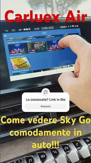 Guardare Sky Go in auto con Carluex Air - Link in Bio #carluex #air #skygo #carplay #androidauto