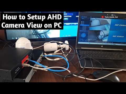 How to connect & view AHD CCTV cameras on PCs using a network switch instead of a router