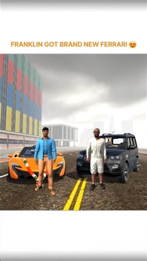 FRANKLIN GOT BRAND NEW FERRARI😱 || INDIAN BIKE DRIVING 3D ||#gta #indianbikedriving3d #shorts