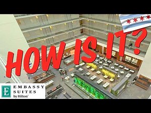 Chicago Ep.3: Embassy Suites by Hilton Chicago Downtown Magnificent Mile - full room and hotel tour