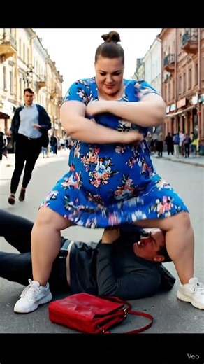 Marina vs Thief: Epic Kickboxing Capture in the City!" Марина против вора"