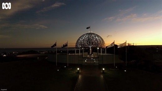 A moment of reflection The Last Post sounds over vision of HMAS Sydney II Memorial in Geraldton. Lest We Forget For local news direct to your inbox, sign up for our newsletter https://ab.co/WheatbeltNewsletter | ABC Midwest and Wheatbelt