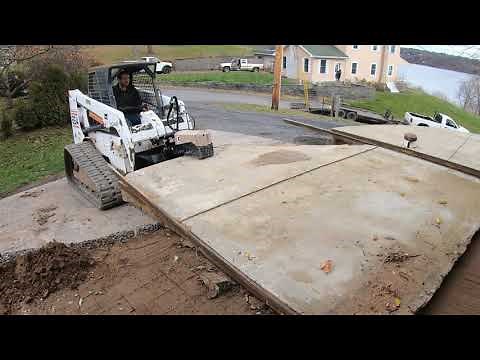 Breaking up a concrete patio