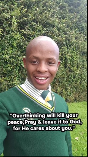 "Overthinking will kill your peace, Pray & leave it to God,for He care...