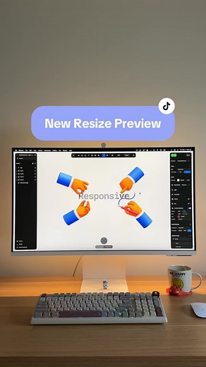 Resize Preview in Spline ⭐ You can now change the size of your canvas in the preview. Ensure your scene is laid out for Mobile, Tablet, Desktop etc. exactly how you want. Happy Designing! #website #webdesigner #webdev #3d #3ddesign #ui #nocode #ux #marketing #3dwebsite