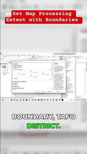 Set Map Processing Extent with Study Area Boundary #arcgis #gistutorial #floodmapping