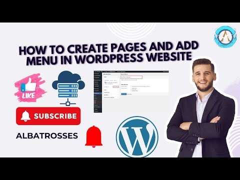 How to create pages and add menu in wordpress website | wordpress website |