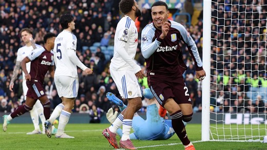 Leeds 1-2 Aston Villa: Morgan Rogers' perfect free kick seals comeback