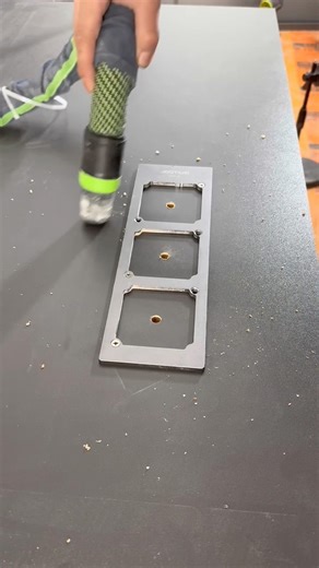 Cutting Perfect Electrical Socket Holes in Wood Using Jig | Clean & Precise #kitchencabinets