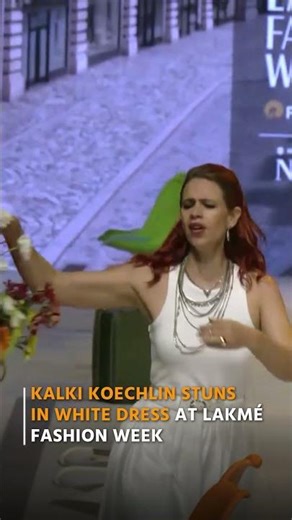 Kalki Koechlin Stuns in Elegant White Look at Lakmé Fashion Week 🤍🔥