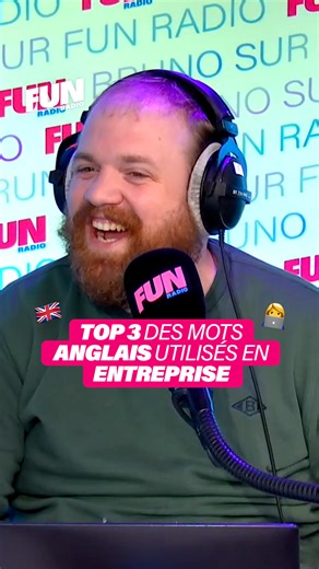 On vous laisse partir en brainstorming pour nous donner une réponse asap sur l'english word le plus utilisé en entreprise... 🤣 📻 Bruno sur Fun Radio, du lundi au vendredi de 6h à 10h en direct sur Fun Radio 🩷 | Fun Radio