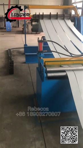 Cost effective simple steel coil slitting line with rewinder #rollformermachine #machine #rollformer
