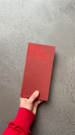 ‘Brick Bonds’ is a book documenting over 50 bond patterns used in brick-laying, including the basic wall bond patterns as well as paving patterns and more elaborate diaper patterns and other decorative techniques. 🧱 Find it in our Graphic Design section. Design by @emilysurprise1 | Counter-Print