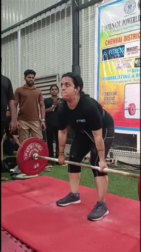Women's State level Powerlifting and Deadlift competition. 2025 #fitnessparadise #gym #mylapore