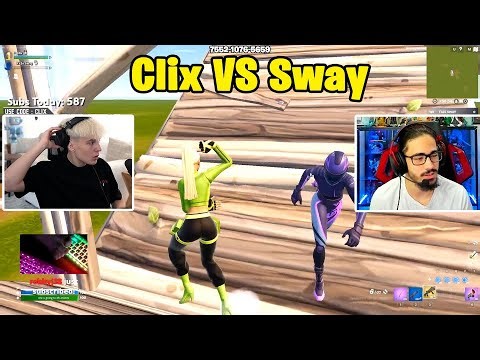 Clix VS FaZe Sway 1v1 TOXIC Buildfights!