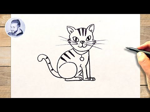 Comment dessiner un chat avec des chiffres très facilement