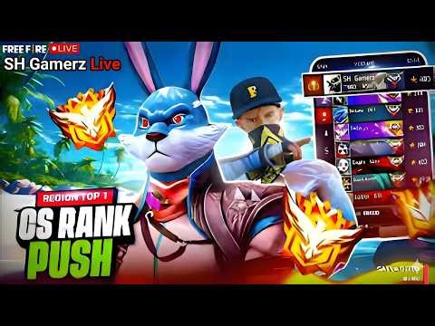 ROAD TO GRANDMASTER TOP 1 ☠️🗿 | Non-Stop Rank Push | Free Fire Live #fflive #shortfeed #shgamerz